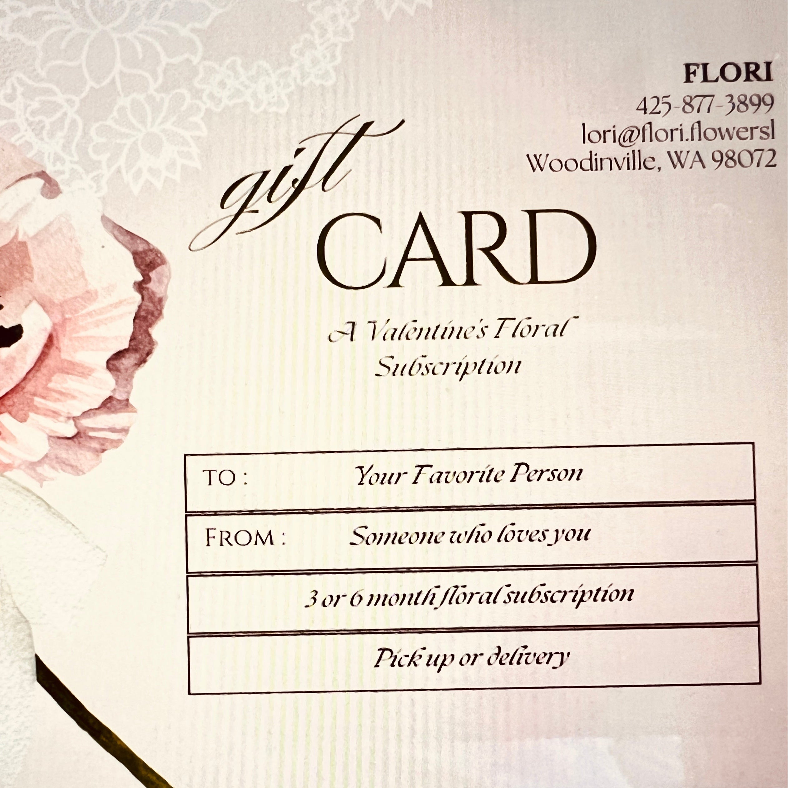 flori flowers flower subscription woodinville wa